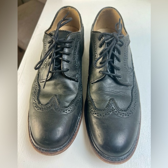 Frye James Wingtip Black Leather Lace Up Oxfords - Picture 3 of 9